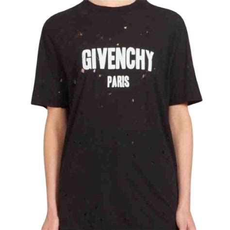 givenchy t-shirt women|givenchy top with holes.